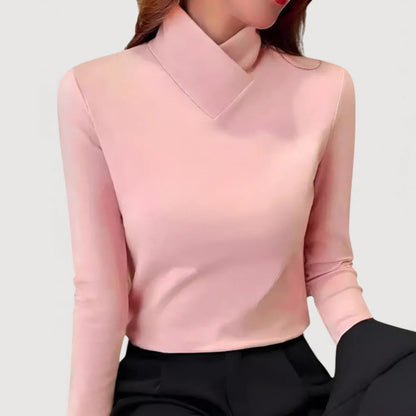 MIRAH – ELEGANT COLLAR TOP