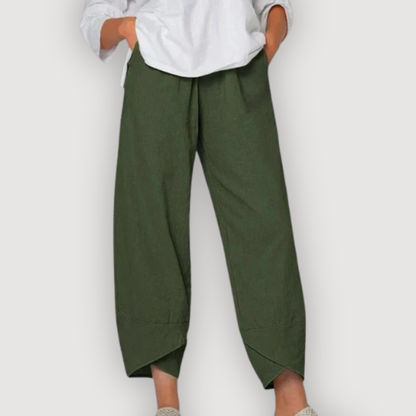 ZARA – RELAXED LINEN TROUSERS